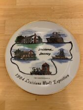 REDUCED Vintage 1984 New Orleans World Exposition Ceramic Wall Plate Decor picture