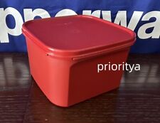 Tupperware Modular Mates 11 Cups Square Container #2 in Dark Red with Seal New picture