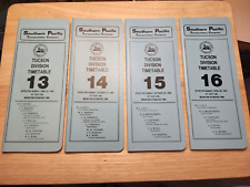 Vintage Lot 1980's Southern Pacific Tucson Employee Timetable 13 14 15 16 RR R7 picture