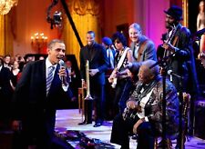President Barack Obama BB King PHOTO B.B. King Guitar Legend Plays White House picture