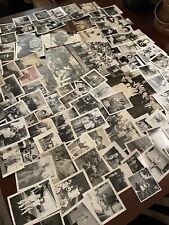 100+ Old Vintage Photo Lot B&W 1920-1960s People Military Fashion Cars Kids picture