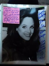 VALERIE HARPER HAND SIGNED 8x10 PHOTO  + hand written note.     picture