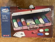 Pavilion 300 pcs Casino Chip Poker Set In Aluminum Case New picture
