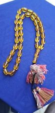 Antique bakelite sandalus Yellow Amber  islamic prayer  beads 67 g منمش picture