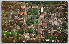 Aerial View Downtown Lorain County Elyria OH Postcard K21 picture