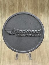 Vintage Lockheed Missile and Space Co Paperweight Aerospace Defense picture