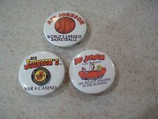 Vintage Big Johnson Air Jordon Parody Pin Back Button 3 dif 1 1/2