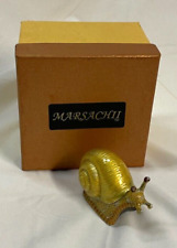 Marsachii Jeweled Enamel Snail Trinket Box With Original Box picture