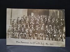 Rare 1910 Co. I 16th Infantry Real Photo Postcard RPPC Military History  picture