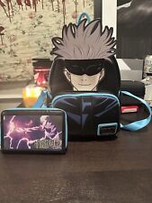 Loungefly Gojo Satoru Wonder Con Exclusive Mini Backpack + Wallet RARE picture