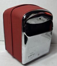 Vintage Marathon Compact Napkin Dispenser Holder Chrome Red 50s Retro Diner  picture
