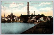Pilgrim Monument From Railroad Wharf Provincetown Mass C1910's DB Postcard P23 picture