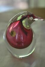 Vintage Hand Blown Rossi Art Glass Penguin Made in Niagara Falls Canada Sticker picture