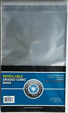 100 New CSP Graded Comic Book Resealable Bags 9x14 Acid Free Bags For CGC CBCS picture