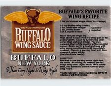 Postcard World Famous Buffalo Wing Sauce Buffalo New York USA picture