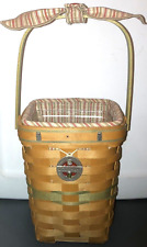 Longaberger 2009 Yankee Candle Fest Basket Set w/Handle Tie/Tie-On-Signed-NEW picture