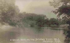 A View Of A Quiet Nook On The Solomon River, Near Delphos, Kansas KS RPPC 1908 picture