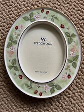Wedgwood Strawberry and Vine Oval Picture Frame Classic Design, Velvet Back picture