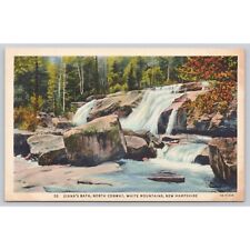 Postcard Diana's Bath North Conway White Mountains New Hampshire Linen Vintage picture
