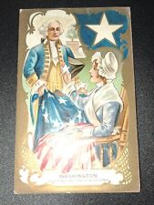 1909 Patriot Postcard Vintage George Washington picture