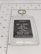 Repurposed Vtg Matchbook Cover Bert & Bernie's Kalida Ohio Keychain  picture