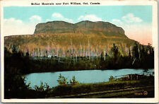 Vtg 1920s McKay Mountain near Fort Williams Ontario Canada Postcard picture