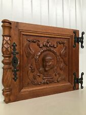 Stunning Neo Renaissance Door panel Carved all over with faces 2s picture