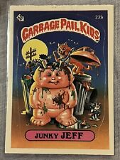 1985 Topps Garbage Pail Kids Series 1 Matte Card 22”b” Junky Jeff One-of-A-Kind picture