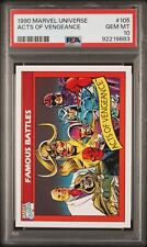 1990 Impel Marvel Universe #105 Acts of Vengeance PSA 10 Magneto Loki Red Skull picture
