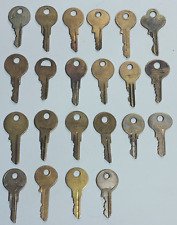 22 Vintage Keys Various Lock Co. Eagle Master Taylor Chicago Curtis Hong Kong ++ picture