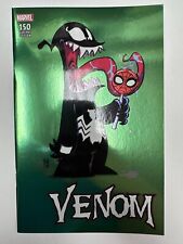 Venom #150 (2017) Heros Con Exclusive Skottie Young Green Foil Variant NM-/NM picture