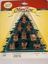 Westrim Mini Christmas Tree Ornaments 9 pc Vintage NIB Gingerbread Shapes  picture