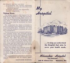 1940s MILWAUKEE HOSPITAL 