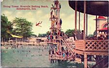 Riverside Bathing Beach Diving Tower Indianapolis Indiana - platform high dive picture