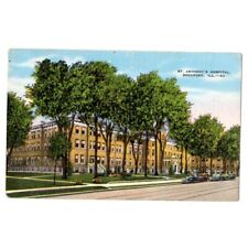 St.Anthony's Hospital Rockford Ill Postcard Unposted Linen Training School Nurse picture