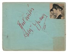 TWO GREAT AUTOGRAPHS ON ALBUM PAGE ALAN YOUNG,CLAUDE BARNETT picture