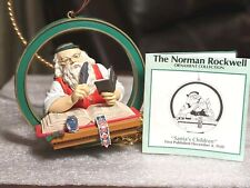 Vintage 1988 Norman Rockwell Ornament Santa's Children From 1920 picture