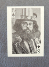 1969 Globe Imports Playing Cards Gas Station Issue Allen Ginsberg 8 of Spades picture