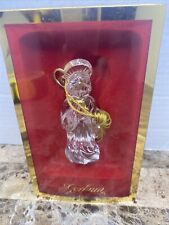 GORHAM LEAD CRYSTAL ANTIQUE GOLD ANGEL CHRISTMAS ORNAMENT WITH COLLECTOR BOX picture