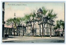 c1910's Court House Building Freeport Illinois IL Unposted Antique Postcard picture