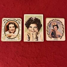 CONCHITA MONTENEGRO Movie / Film Tobacco Era Cards Lot (3)              All G-VG picture