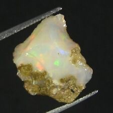 5.00Ct 100%Natural Ethiopian Crystal Black Opal Play Of Color Rough Specimen picture