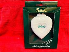 Belleek Christmas ornament  RETIRED   #1372   ~ ULTRA  RARE ~   BELLEEK   HEART picture