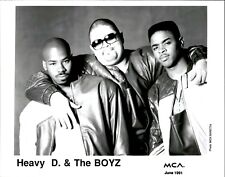 LG951 1991 Original Nick Baretta Photo HEAVY D & THE BOYZ Rap Hip Hop Group Trio picture