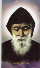 St. Charbel - Relic Laminated Holy Card - Blessed by Pope Francis  picture