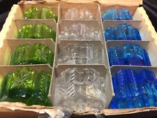 Westmoreland Antique Early American Salt Dips-Authentic-Handmade Glass (12) Box picture