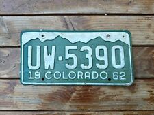 1962 Colorado License Plate picture