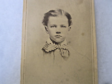 CDV - Bowtie on a very nice looking boy - bust shot picture