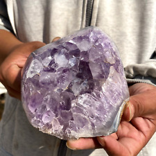 915g Large Natural Amethyst Agate Quartz Crystal Cluster Rough Healing Specimen picture