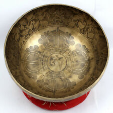 Double Bajra singing bowl-Healing mantra carved singing Bowls-Tibetan Bowl yoga picture
